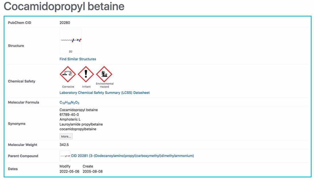 Cocamidopropyl Betaine article