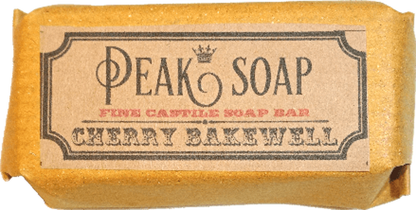 cherry bakewell soap bar from bakewell derbyshire