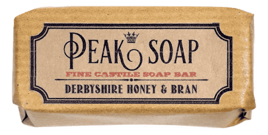 derbyshie honey and bran soap bar from bakewell derbyshire